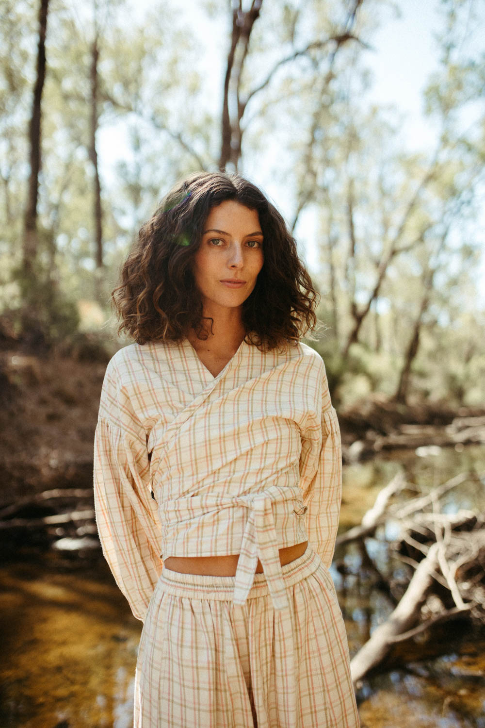 Tilda Wrap Blouse | Pomelo