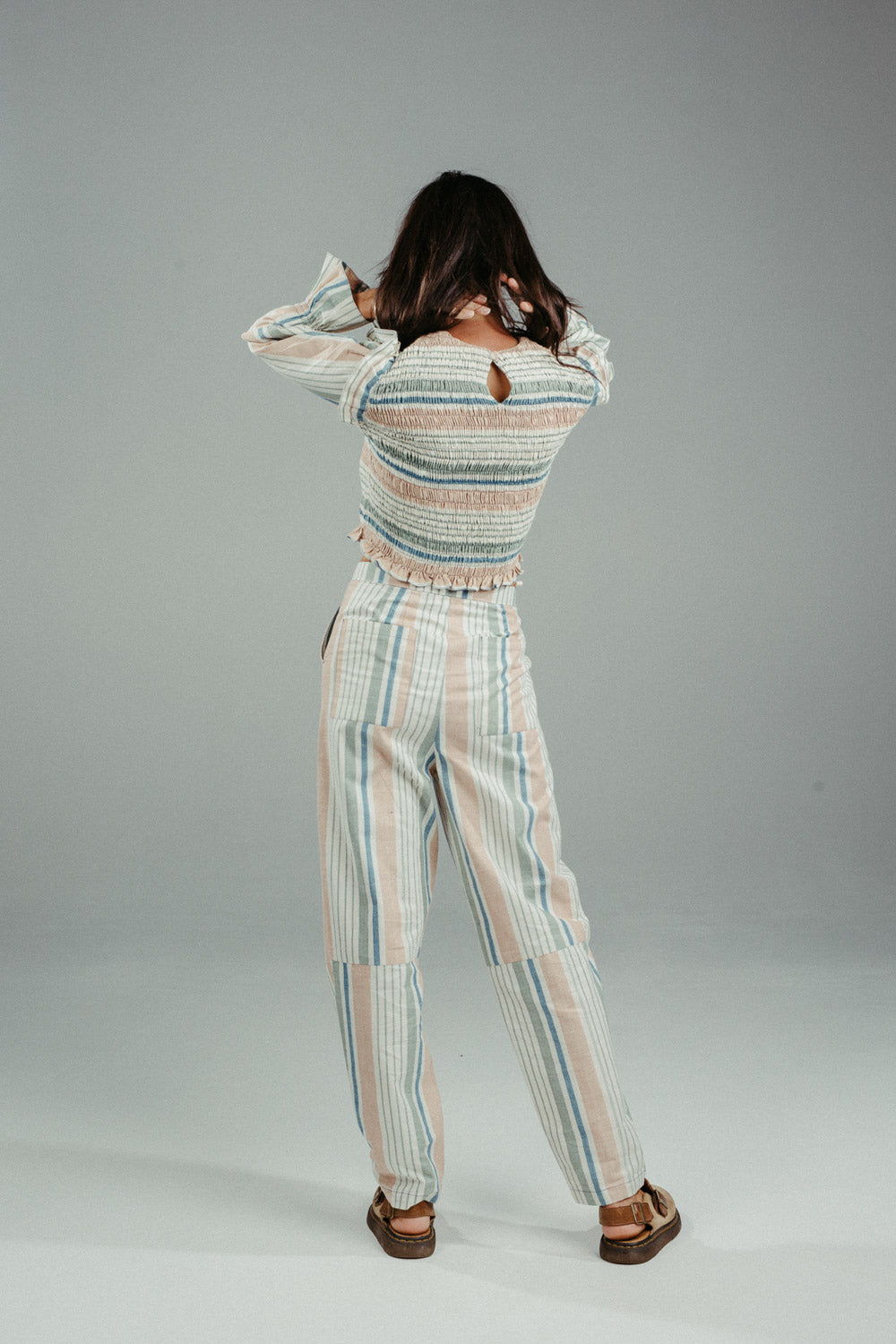 Tori Shirred Top | Pepper