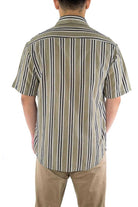 Men's short sleeved cotton shirt, ethically handwoven and naturally handdyed, RUPAHAUS