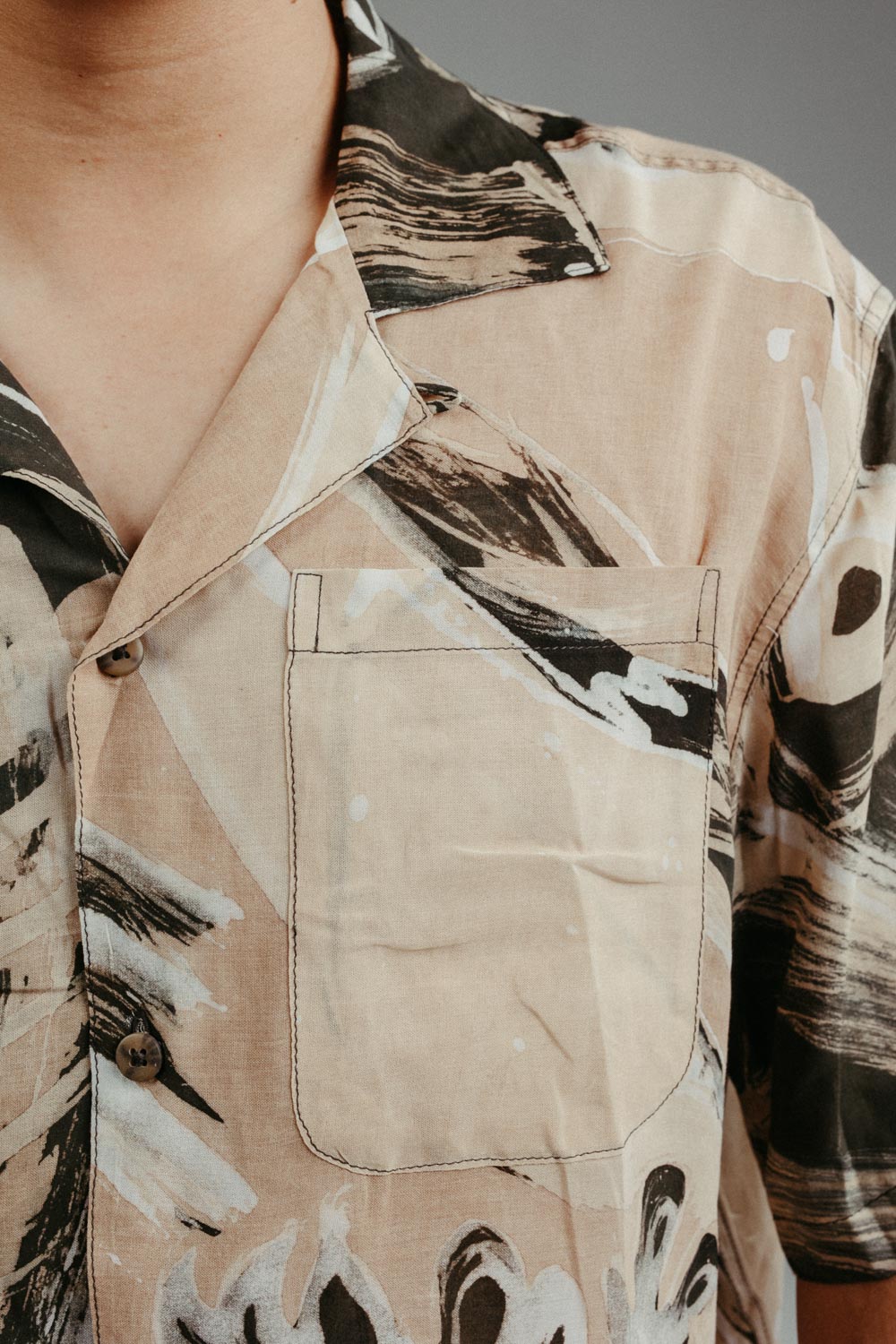 Alba Batik Camp Shirt | Crow