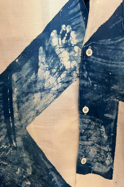 Alba Batik Camp Shirt | Indigo