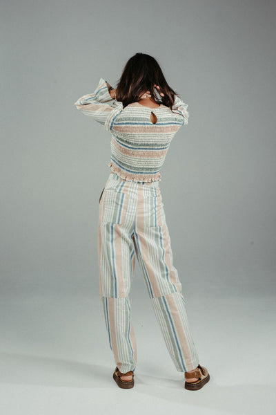 Tori Shirred Top | Pepper