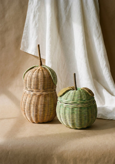Handwoven Rattan Basket | Apple