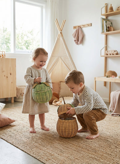 Handwoven Rattan Basket | Pear