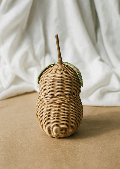 Handwoven Rattan Basket | Pear