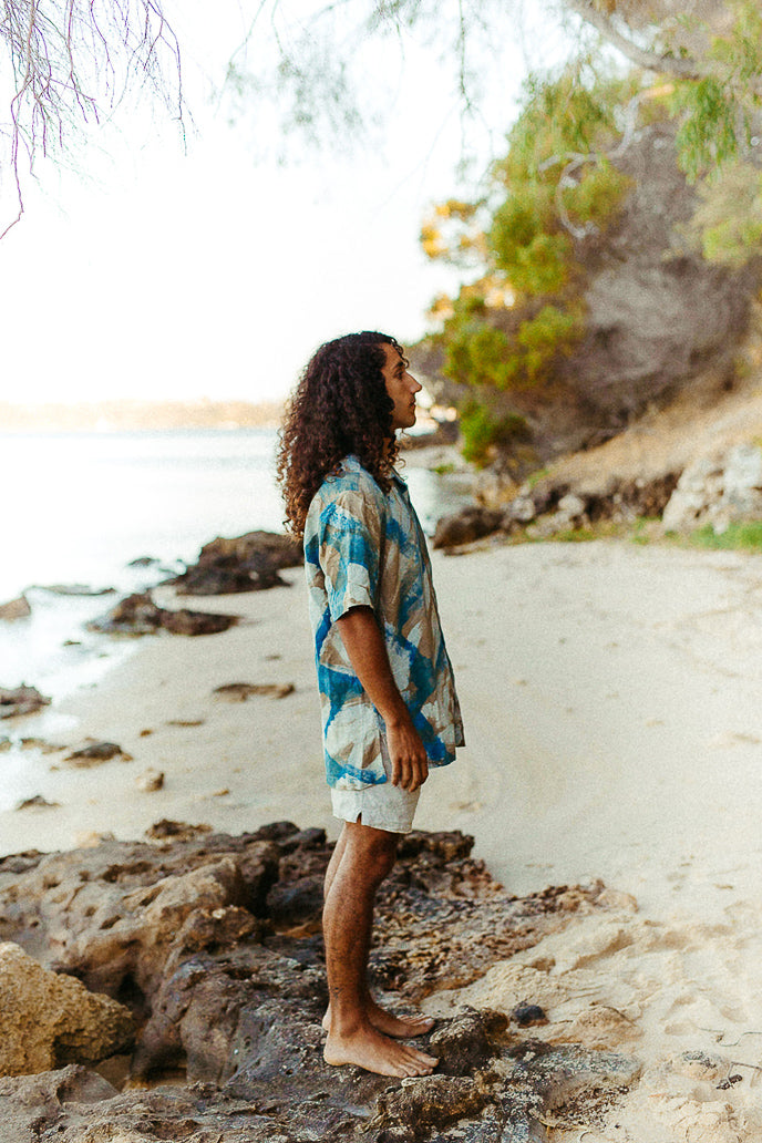 Alba Batik Camp Shirt | Shore
