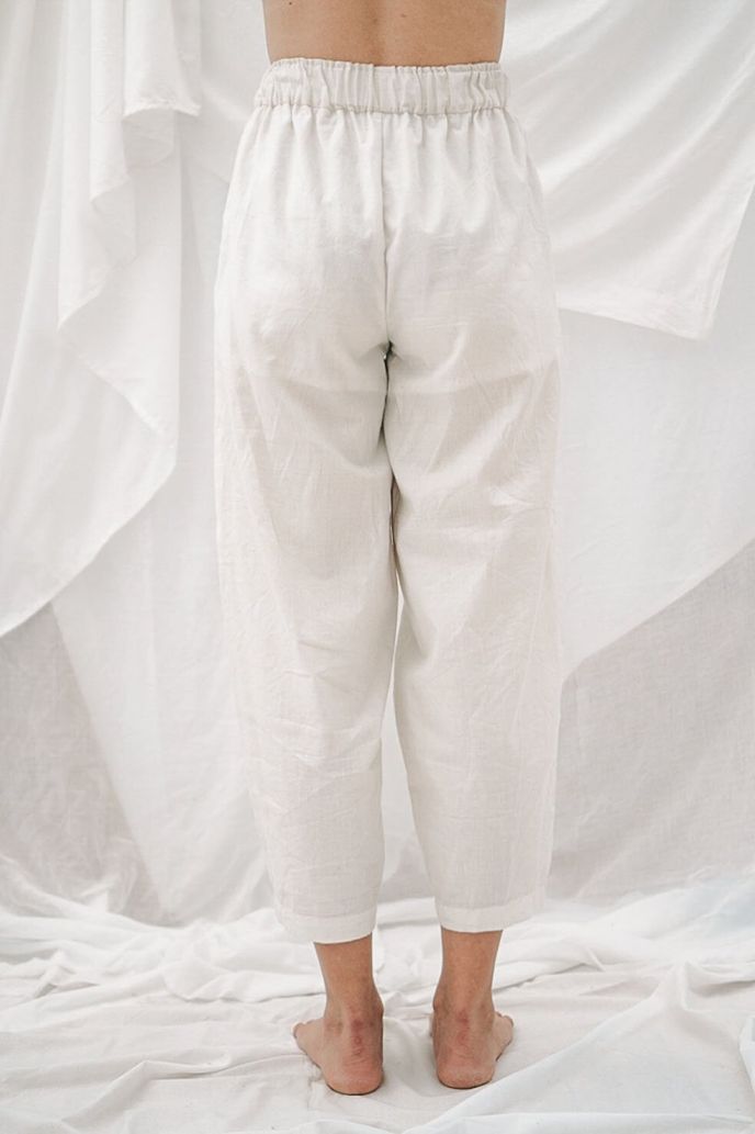Womenswear bottoms pants, ethically handwoven and naturally handdyed, RUPAHAUS