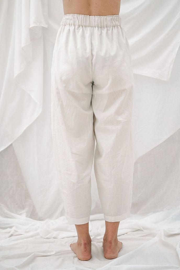 Womenswear bottoms pants, ethically handwoven and naturally handdyed, RUPAHAUS
