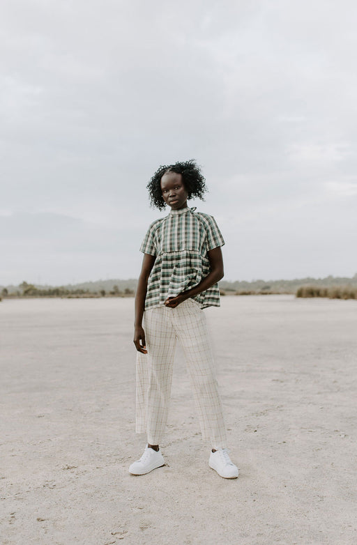 Tasmin Blouse | Pine Gingham