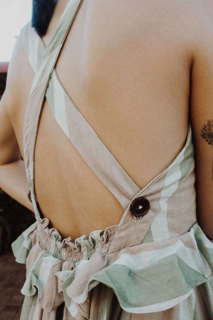 Handwoven women summer dress, ethically handmade and naturally handdyed, RUPAHAUS