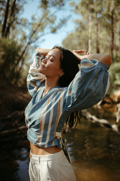 Tilda Wrap Blouse | Lupine