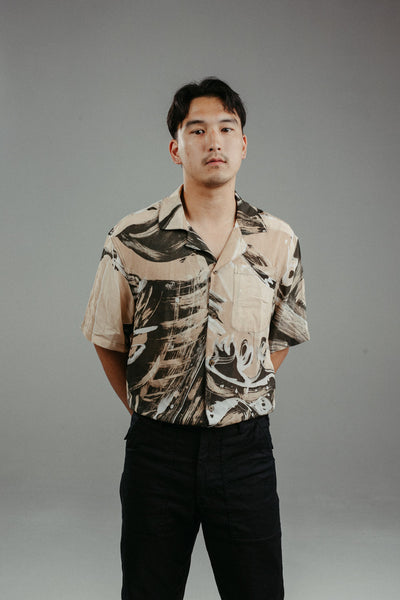 Alba Batik Camp Shirt | Crow