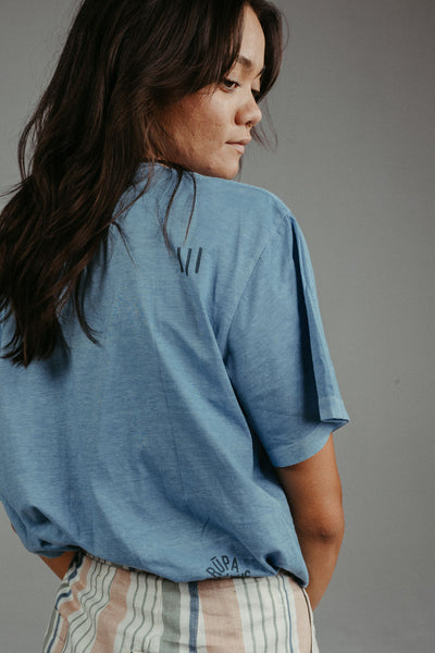 Oka Tee | Indigo
