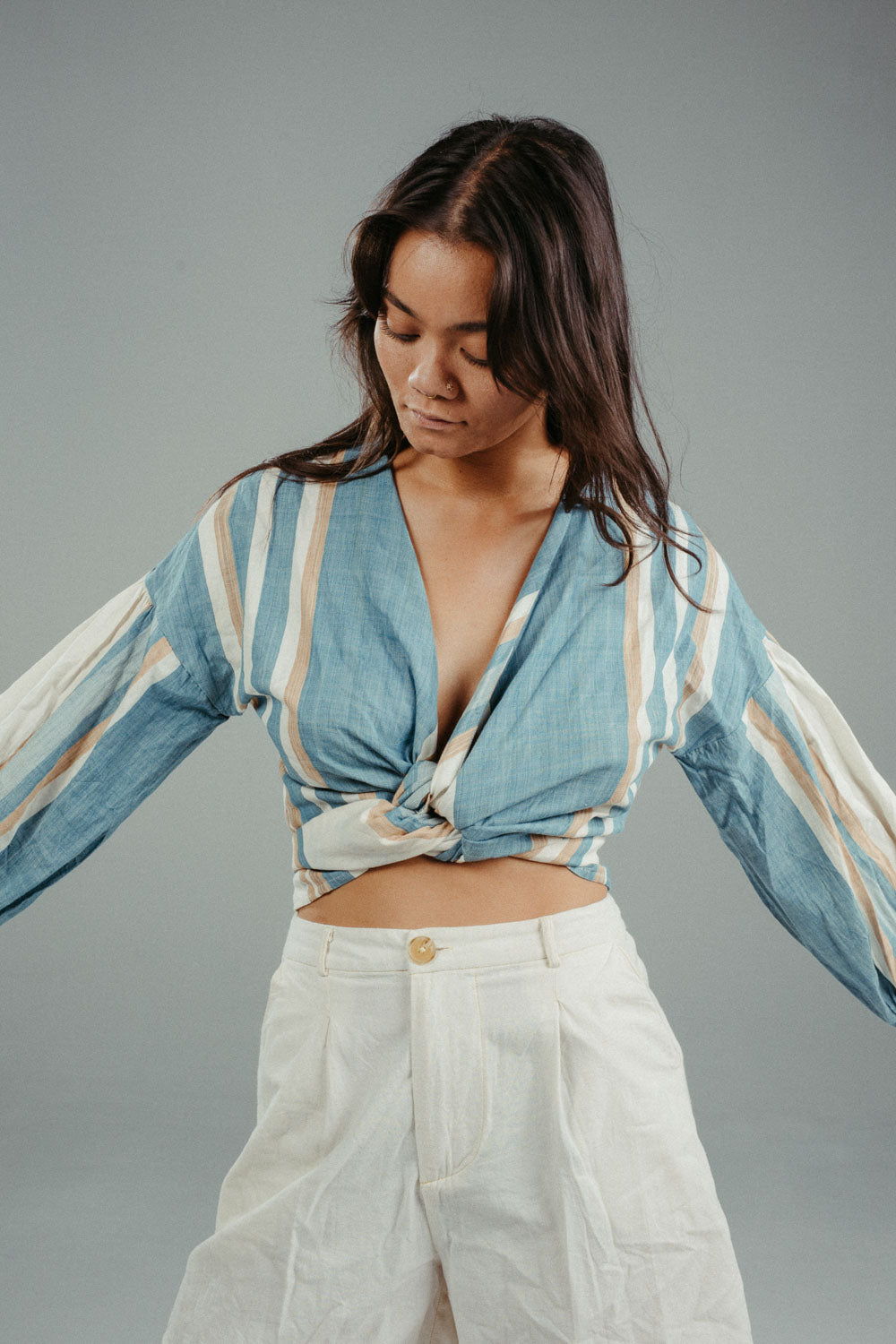 Tilda Wrap Blouse | Lupine