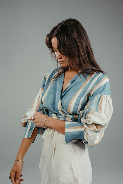Tilda Wrap Blouse | Lupine