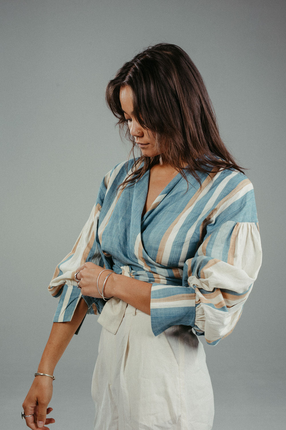 Tilda Wrap Blouse | Lupine